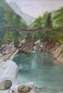Bogenbrücke im Tessin Verzascatal-image